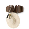 Umbra Picket Rail Wall Hooks - Aged Walnut