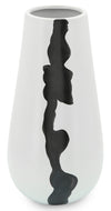 White 12\" Ceramic Modern Vase