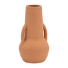 Ceramic 8\" Vase with Handles - Terracotta