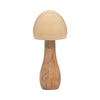 Wood 8\" Coned Mushroom - Ivory