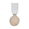 Ecomix Glass 13\" Vase - Ivory
