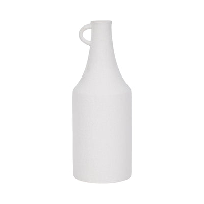 Dolomite 16" Rough Textured Bottle Vase - White|Vase en forme de bouteille de 16 po en dolomite à texture rugueuse - blanc