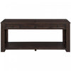 Gracie Solid Wood Console Table With Drawers And Shelf - Espresso