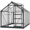 Outsunny Greenhouse, Walk-in Hot House, Clear Pc Board With Sliding Door