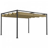 Outsunny 13' X 10' Patio Pergola With Retractable Canopy, Khaki