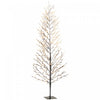HOMCOM 6FT Lighted Snow-Flocked Twig Tree with Fairy Lights 328 LED