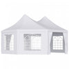 Outsunny 22.3ft Octagonal Party Tent Wedding Event Shelter Outdoor Canopy With 4 Removable Walls For Parties Picnics Backyard Events, White