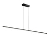 Dainolite Array LED Horizontal Pendant 30w 36\" Matte Black Finish White Acrylic Diffuser Lamp