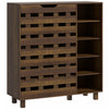HOMCOM Shoe Storage Cabinet with 5-tier Cupboard and 5 Open Shelves