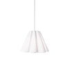 Dainolite Kendra 4 Light Pendant Small Polished Chrome Finish White Shade Lamp