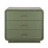 Sophia Modern Nightstand with Storage and Drawer,Olive Green