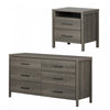 Gravity 6-drawer Dresser And Nightstand Set - Gray Maple