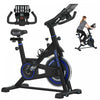 Soozier Adjustable Upright Stationary Exercise Bike w/ LCD Display, Black