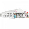 Outsunny 20' x 40' Large Party Tent with Removable Window Sidewalls, White