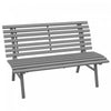 Outsunny 48.5\" Garden Bench, Lightweight Aluminum Patio Bench, Grey