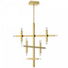 Dainolite Francesca Chandelier 42w Aged Brass Acrylic Diffuser Lamp