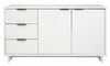 Granville Modern 55\" Sideboard in White Buffet