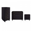 Granville Modern 3-Piece Dresser Set in Black