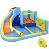 Qaba 8 in 1 Bouncy Castle for Kids, Inflatable Bounce House with Slide, Splash Pool, Climbing Wall, Basketball Hoop, Balls, Ring Toss, Water Cannon, Blower for Indoor Outdoor
