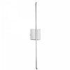 Dainolite Array LED Wall Sconce Vertical 19w Polished Chrome White Acrylic Diffuser Lamp