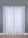 Habitat Voile White Extra Grommet Curtain Panel - 112 x 84