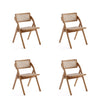 Lambinet Industry Chic Wood Folding Chair in Natural - Set of 4 Dining Chair