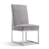 Manhattan Comfort Element Velvet Dining Chair - Champagne