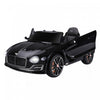 Aosom 12v Powered Ride-On Car Licensed Bentley Battery Powered Electric Vehicles W/ Parent Remote Control, Headlights, Mp3, 2 Speed, Usb Port - Black