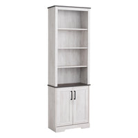 Prepac Rustic Ridge Bookcase - Washed White