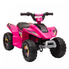 Aosom Kids Atv, 6v Battery Powered Ride-On Electric Car For Kids, Toddler Quad 4 Wheeler With Forward, Reverse Switch, For Boys Girls 18-36 Months, Pink