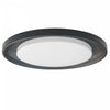 Dainolite Boullier Flush Mount 30w Matte Black White Acrylic Diffuser Lamp