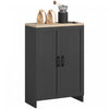 HOMCOM Storage Cabinet with Double Doors and Adjustable Shelf, Black