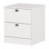 Spark 2-drawer Nightstand - Pure White