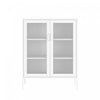 Amelia Modern 32\" Metal Accent Cabinet in White