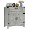 HOMCOM Farmhouse Sideboard Buffet Cabinet with Drawer and Adjustable Shelf