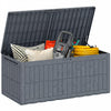 Outsunny 220 Gallon Resin Deck Box, Lockable Outdoor Storage Box