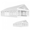 Outsunny 20' X 30' Heavy Duty Party Tent Outdoor Canopy With Carry Bags