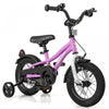 Costway 12\" Kids Bike For 3-4 Years Old Boys & Girls With Adjustable Seat Handbrake Reflectors Purple