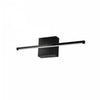 Dainolite Array LED Wall Sconce Horizontal 19w Matte Black White Acrylic Diffuser Lamp