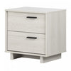 Fynn 2-Drawer Nightstand - End Table with Storage Winter Oak - South Shore