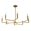 Dainolite Colette 8 Light Chandelier Aged Brass Lamp