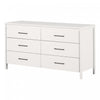 Gravity 6-drawer Dresser - Pure White