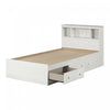 Summer Breeze Storage Bed And Bookcase Headboard Set White Pine - South Shore