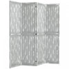 Homcom 5.5' 4 Panel Room Divider Folding Privacy Screen Panels, Grey