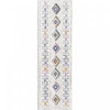Lola Diamond Motif Shag Area Rug - 2'7