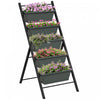 Outsunny 5-tier Vertical Raised Garden Bed With 5 Planter Boxes, Grey