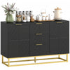 HOMCOM 3-Door Storage Cabinet Sideboard for Dining Room, Living Room