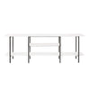 Celine Contemporary Modern 71\" Console Table in White (3-Shelf)