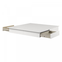 Step One Platform Bed With Drawers - Pure White