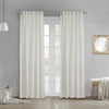 Gladstone Off-White Dual-Header Curtain Panel - 52\" X 84\"